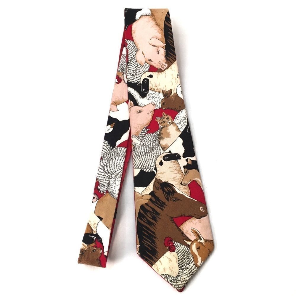 Creative Accents Necktie Different Animals Print